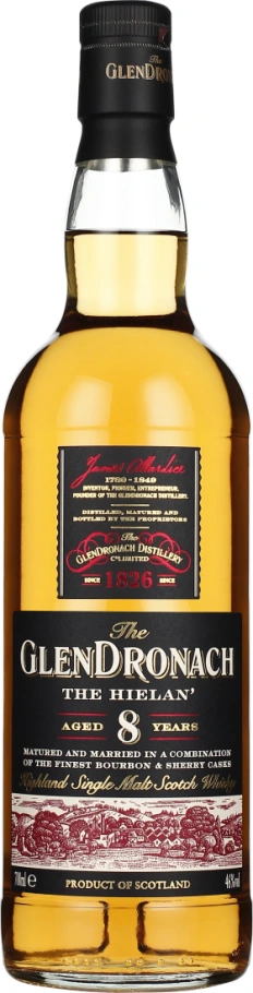 GLENDRONACH 8 YEARS THE HIELAN 70CL