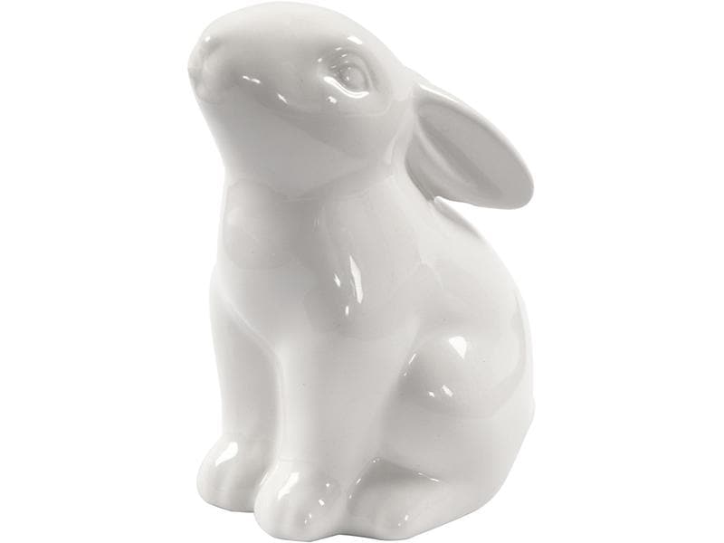 Creativ Company Aufsteller 12 Stück, Weiss Hase zum Aufstellen
