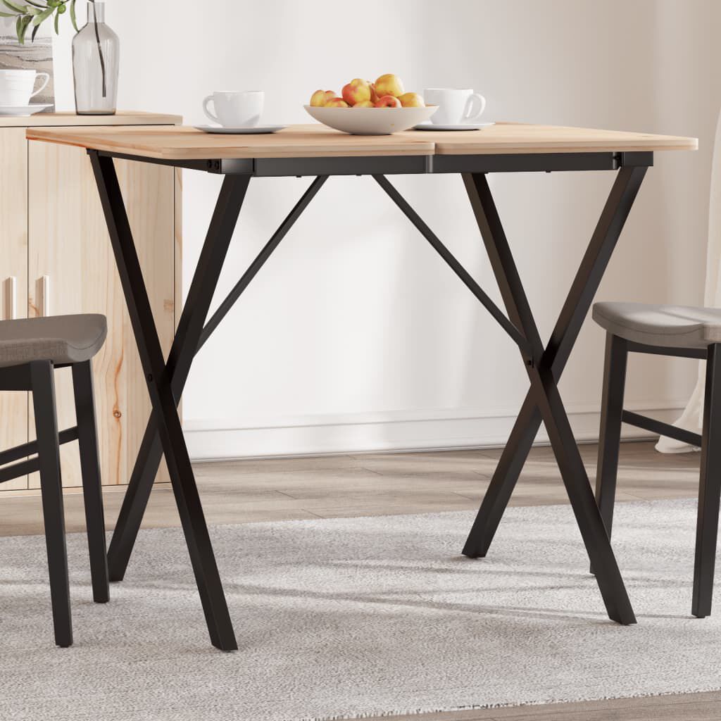 vidaXL X-vormige tafelpoten 60x60x73 cm staal