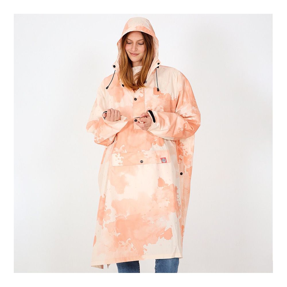 After Essentials RAIN WATERCOLOR - Poncho rose