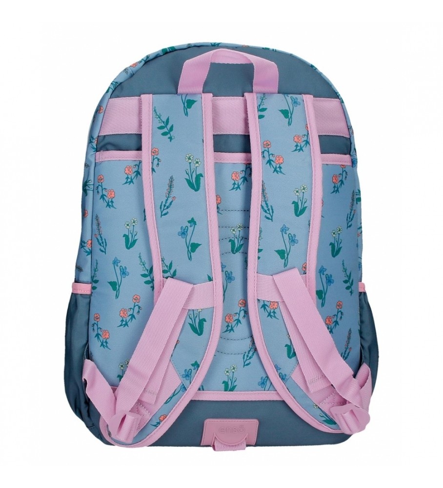 Enso Mochila EnsoWe Love Flowers duplo compartimento adaptável rosa