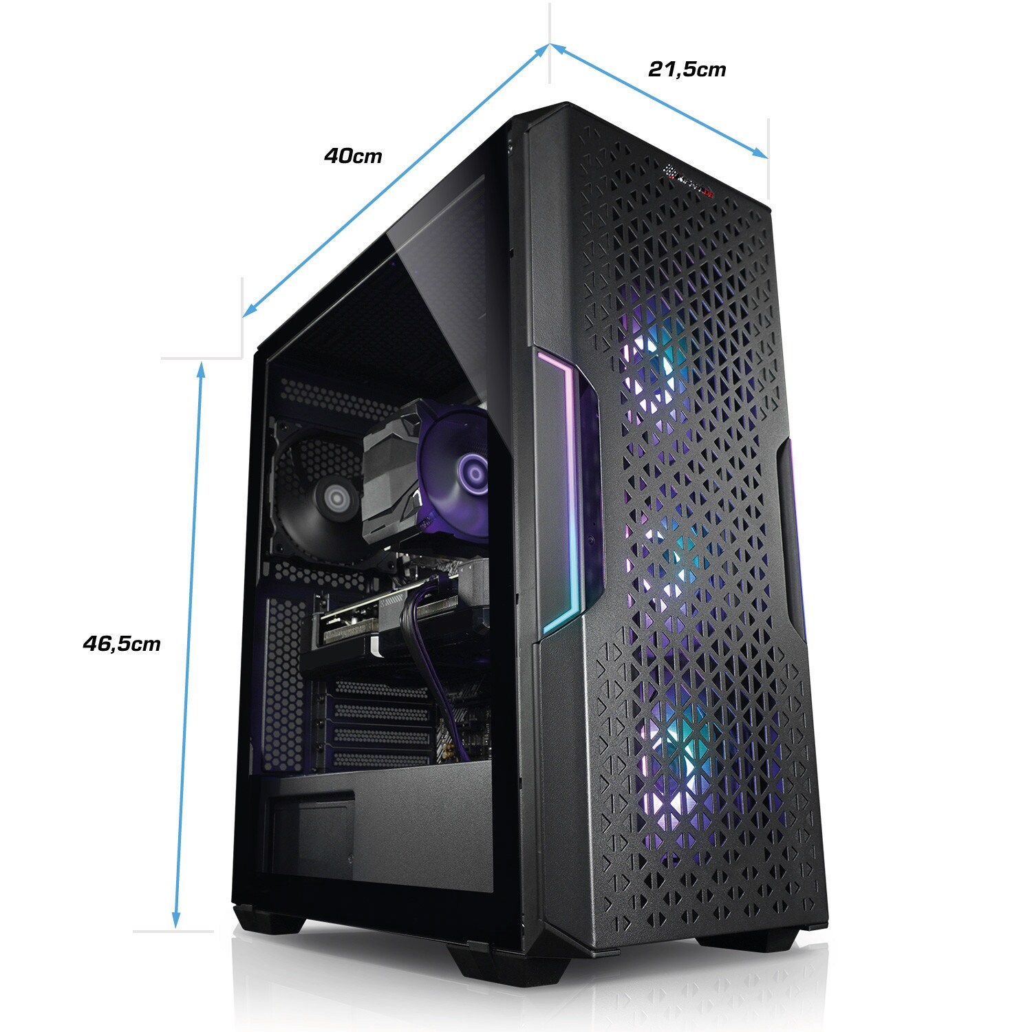 Gaming PC Titan V AMD Ryzen 7 5800X, 64GB DDR4, NVIDIA RTX 4060 Ti 8 GB, 1TB SSD, Windows 11