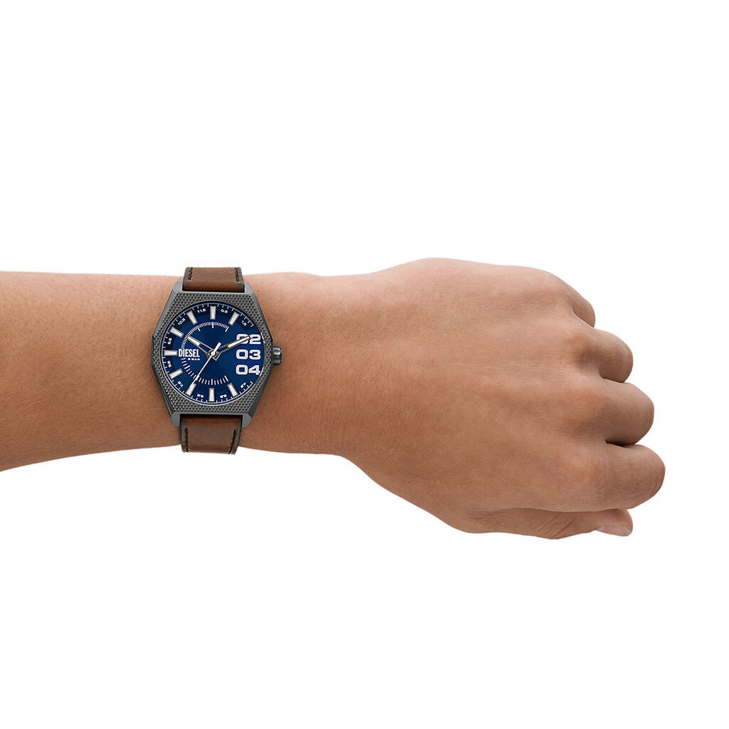 Montre Diesel Scraper Bleu