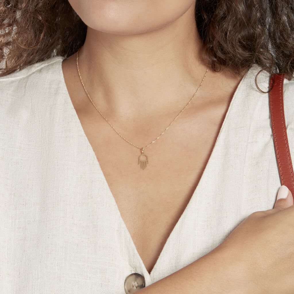 Pendentif Hectorienne Fatim Or Jaune
