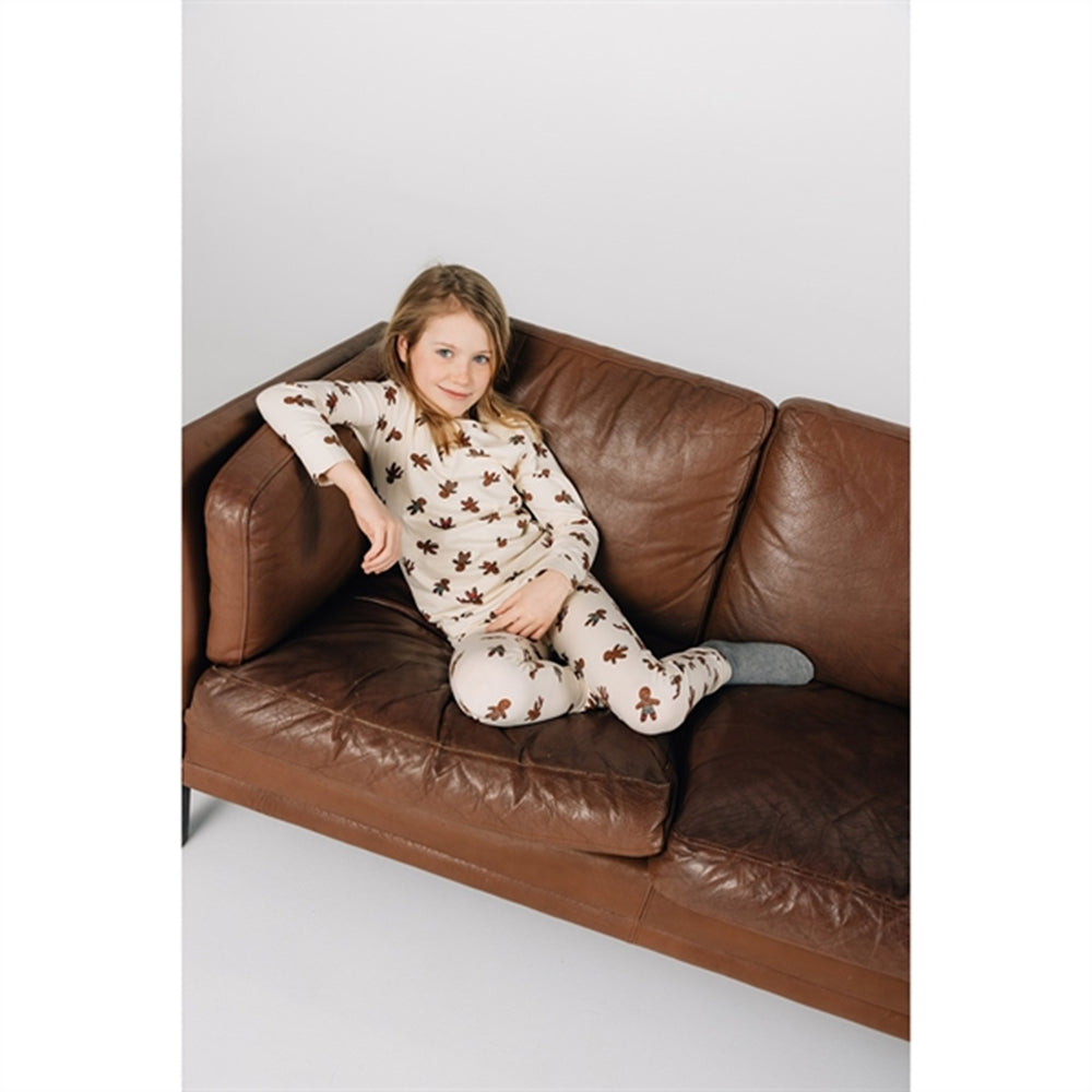 White Swan Ginger Aop Holiday Pyjamas