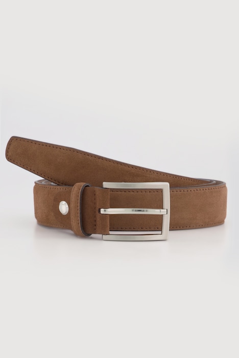 Gürtel, Business, echtes Veloursleder, bis 170cm