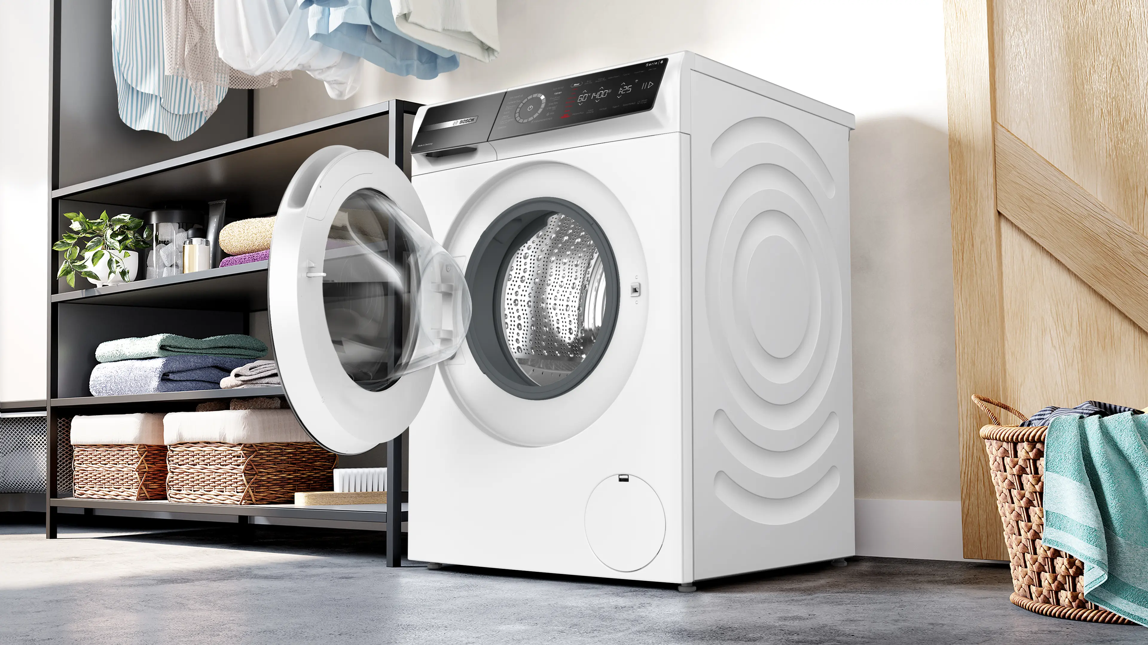 Serie 8 Wasmachine, voorlader 10 kg max. 1400 rpm