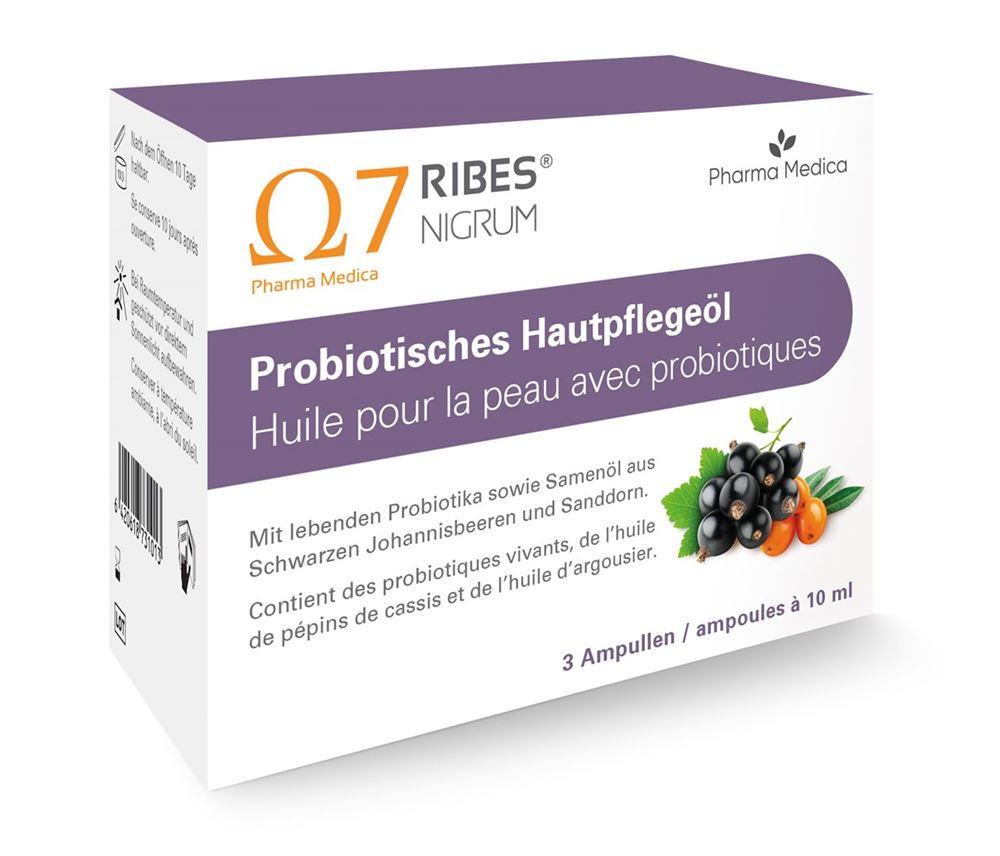 Ribes Nigrum Probiotisches Hautpflege-Öl<br>3 Stück, Ampulle, Öl