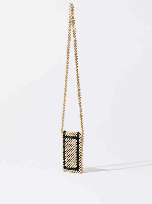 Bolsa de madeira para celular - Bruta