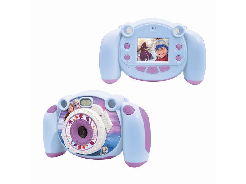 Lexibook Kinderkamera Disney Frozen Blau/Violett Funktionsreiche Kamera für junge Abenteurer und angehende Fotografen