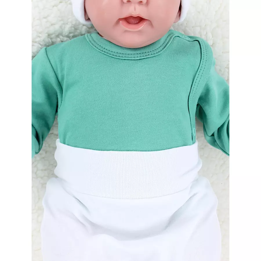 TupTam Baby Langarm Wickelbody im 5er Set blau