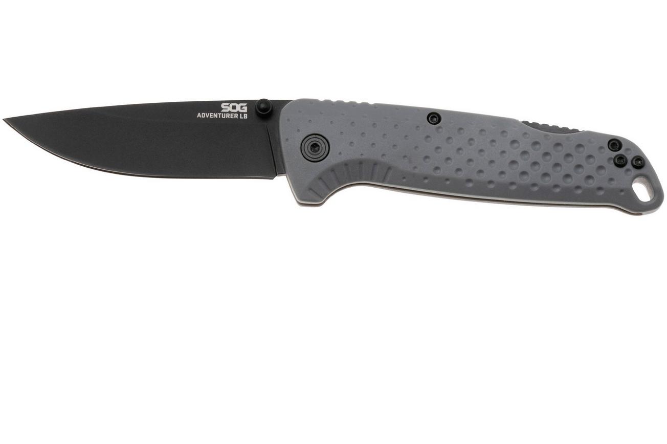 SOG Adventurer LB 13-11-06-43, Titanium Nitride 5CR15MOV, Gray GRN zakmes