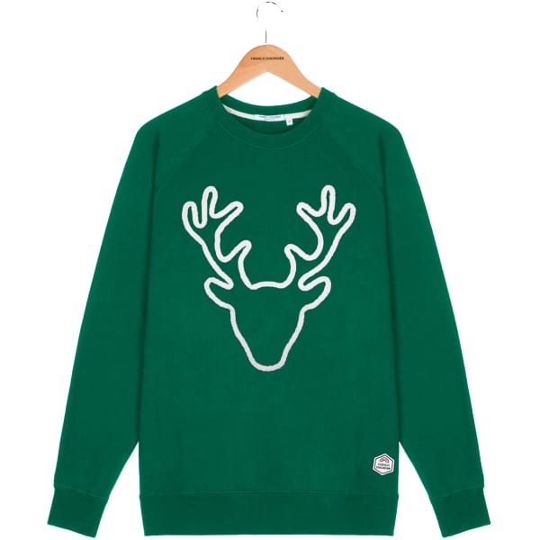 Sweatshirt FRENCH DISORDER CLYDE RUDOLPH BOTTLE GREEN