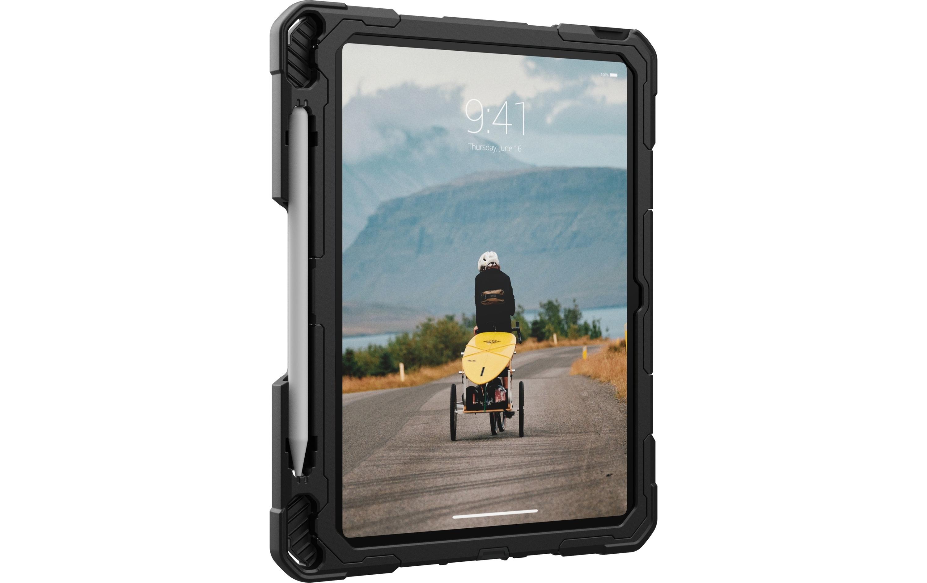 Tablet Back Cover Plasma iPad 10th Gen. Ice/BlackRobuste Tablet-Schutzhülle mit Handschlaufe für das Apple iPad 10th Gen.
