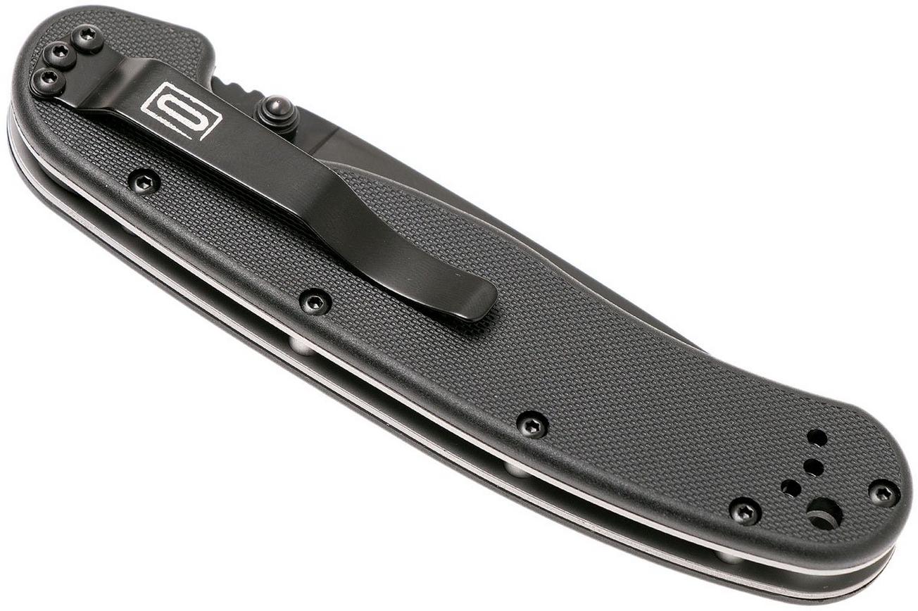 Ontario RAT-1 BP plain edge zwart, 8846