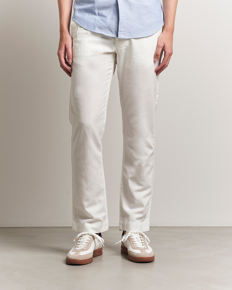 Polo Ralph Lauren Bedford Cotton/Linen Straight Fit Pants White