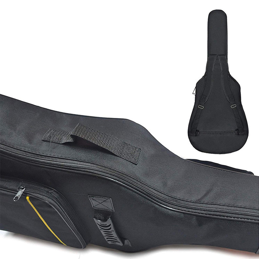 (105x42x12cm) Gepolsterte Gitarren Abdeckung Wasserdichte Tasche mit Tragegurt - Schwarz