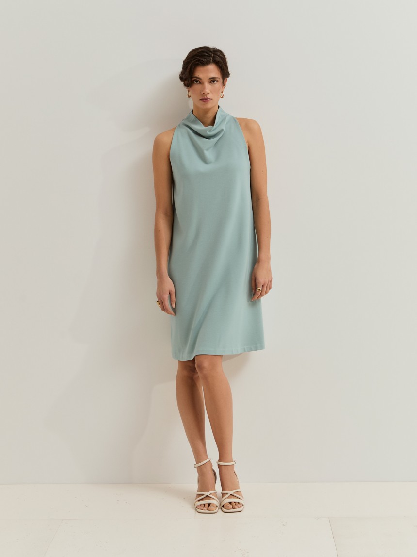 Vestido curto em malha