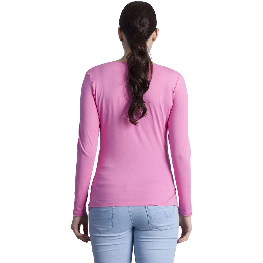 M.M.C. Umstandslangarmshirt I Will Rock You mit Motiv Rosa