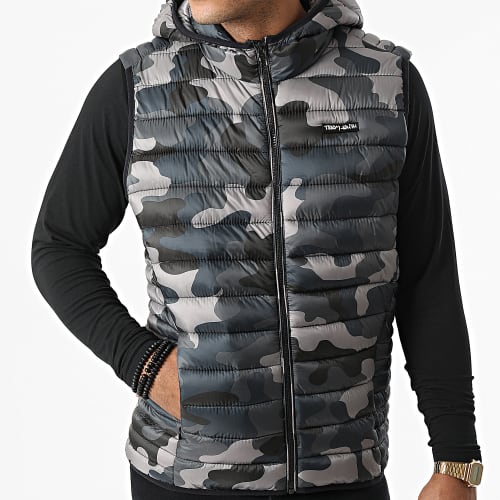 Doudoune Sans Manches Camouflage Terry 12016232D Vert Kaki