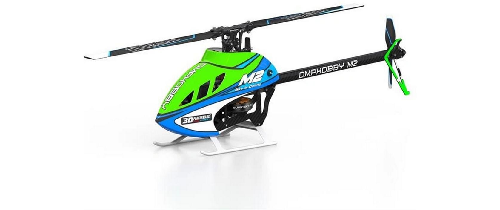 Helikopter 3D Heli M2 V3 Pro Velocity Green<br>3D Flybarless Mini-RC Helikopter mit OFS3 Stabilisierung und Bluetooth