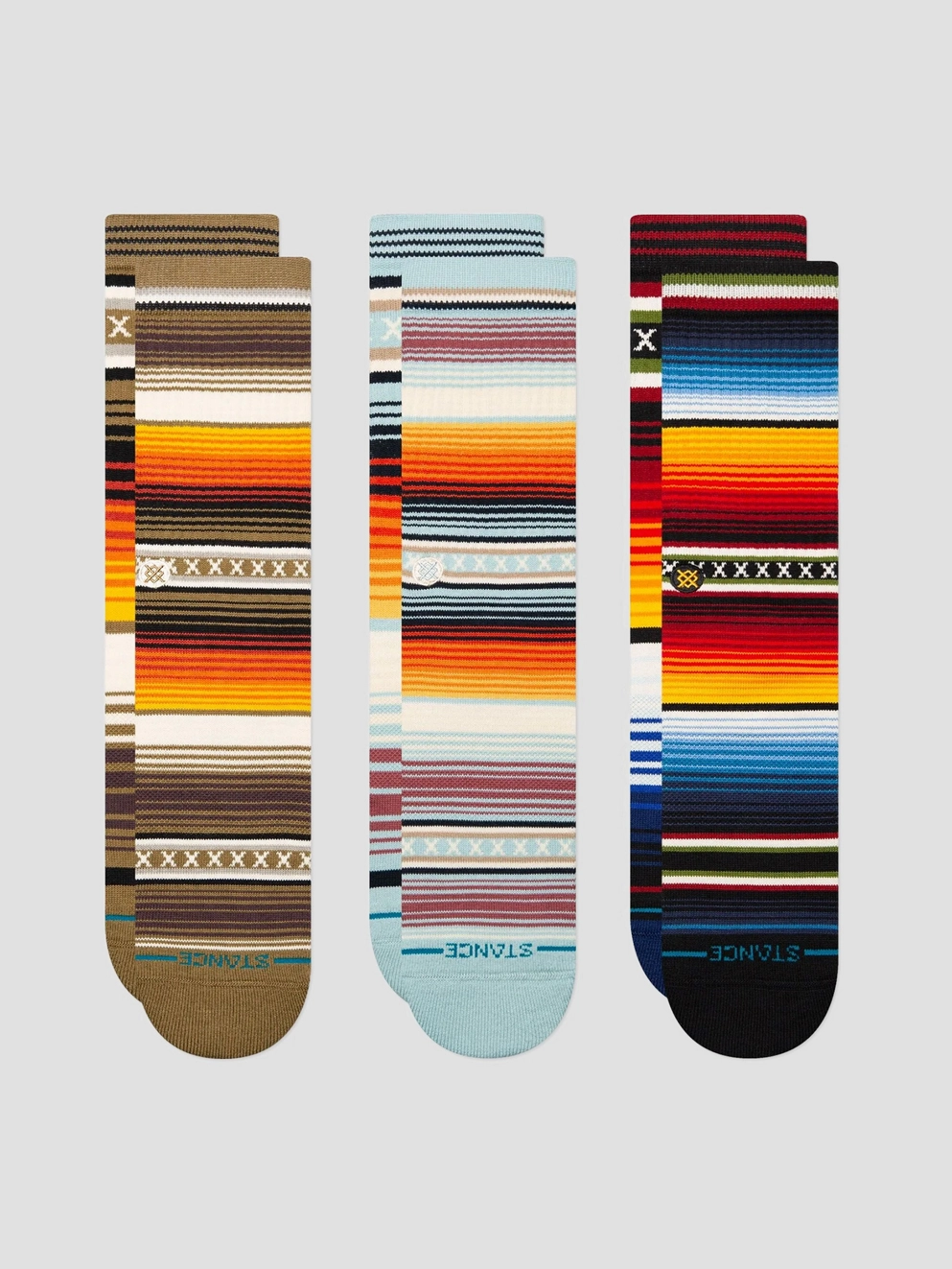 Stance Curren 3 Pack Socks multi