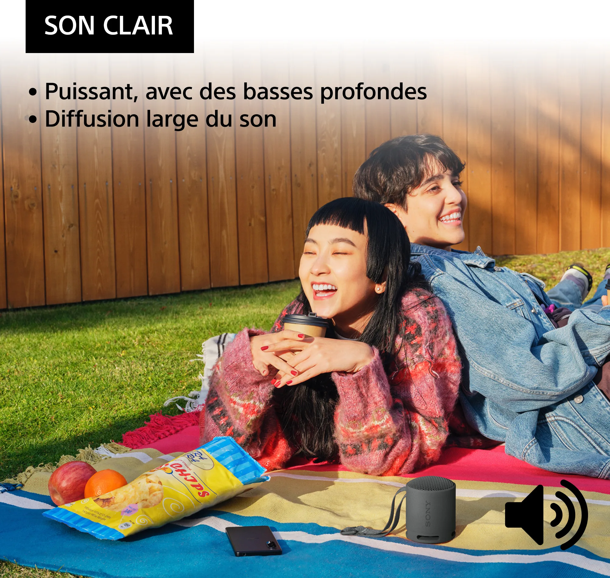 Sony SRS-XB100 Noir Enceintes Bluetooth portables