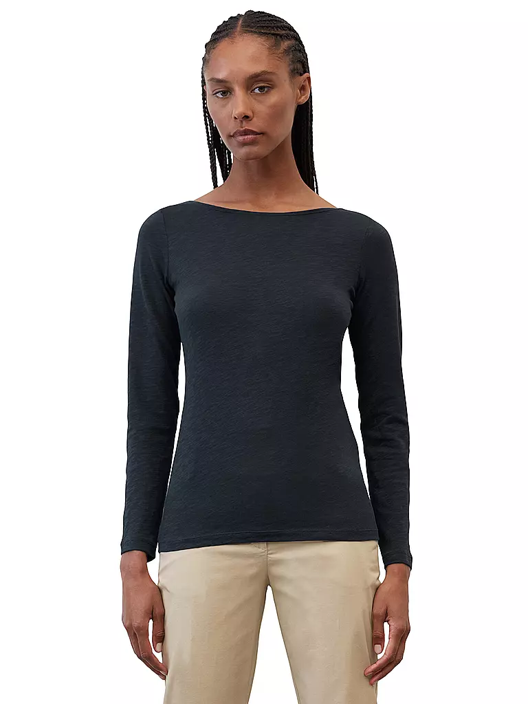 MARC O'POLO Langarmshirt dunkelblau