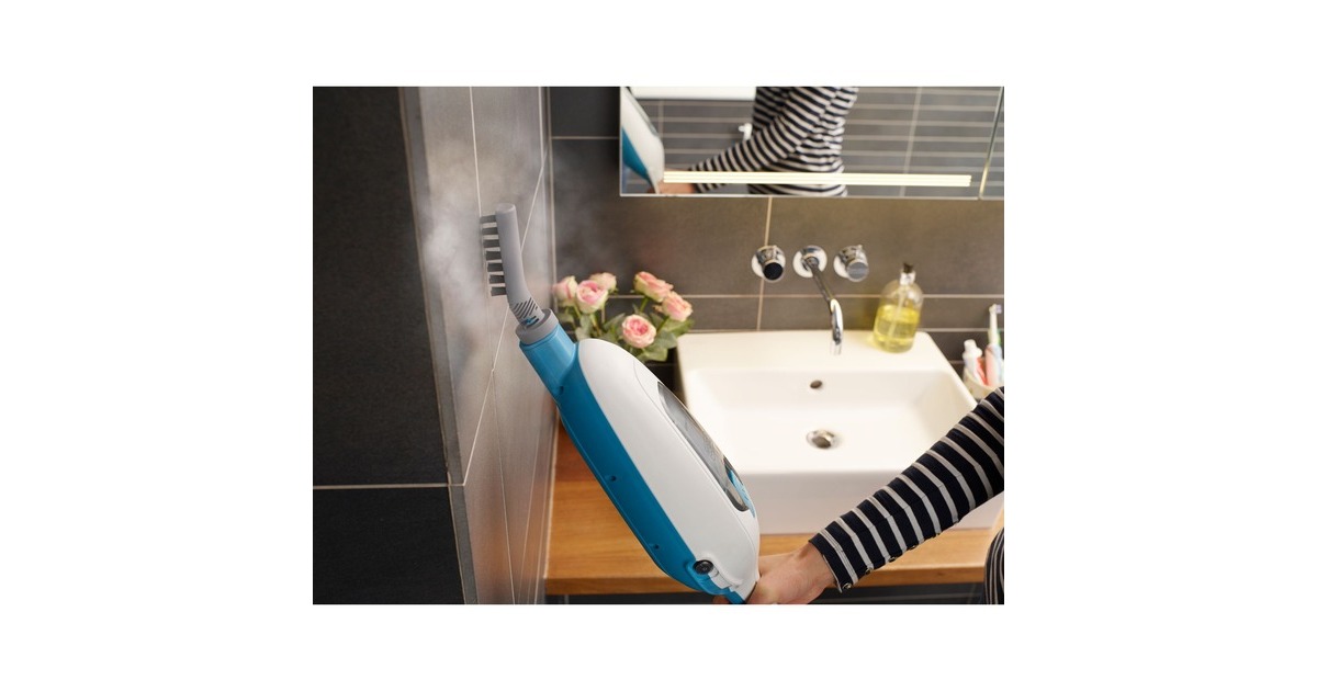BLACK+DECKERFSMH13E10-QS 1300W 10-in-1 steam-mop met accessoires stoomreiniger  (Wit)