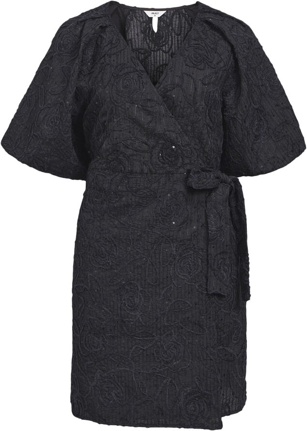 Object OBJFARA RE 2/4 WRAP DRESS 135 Black