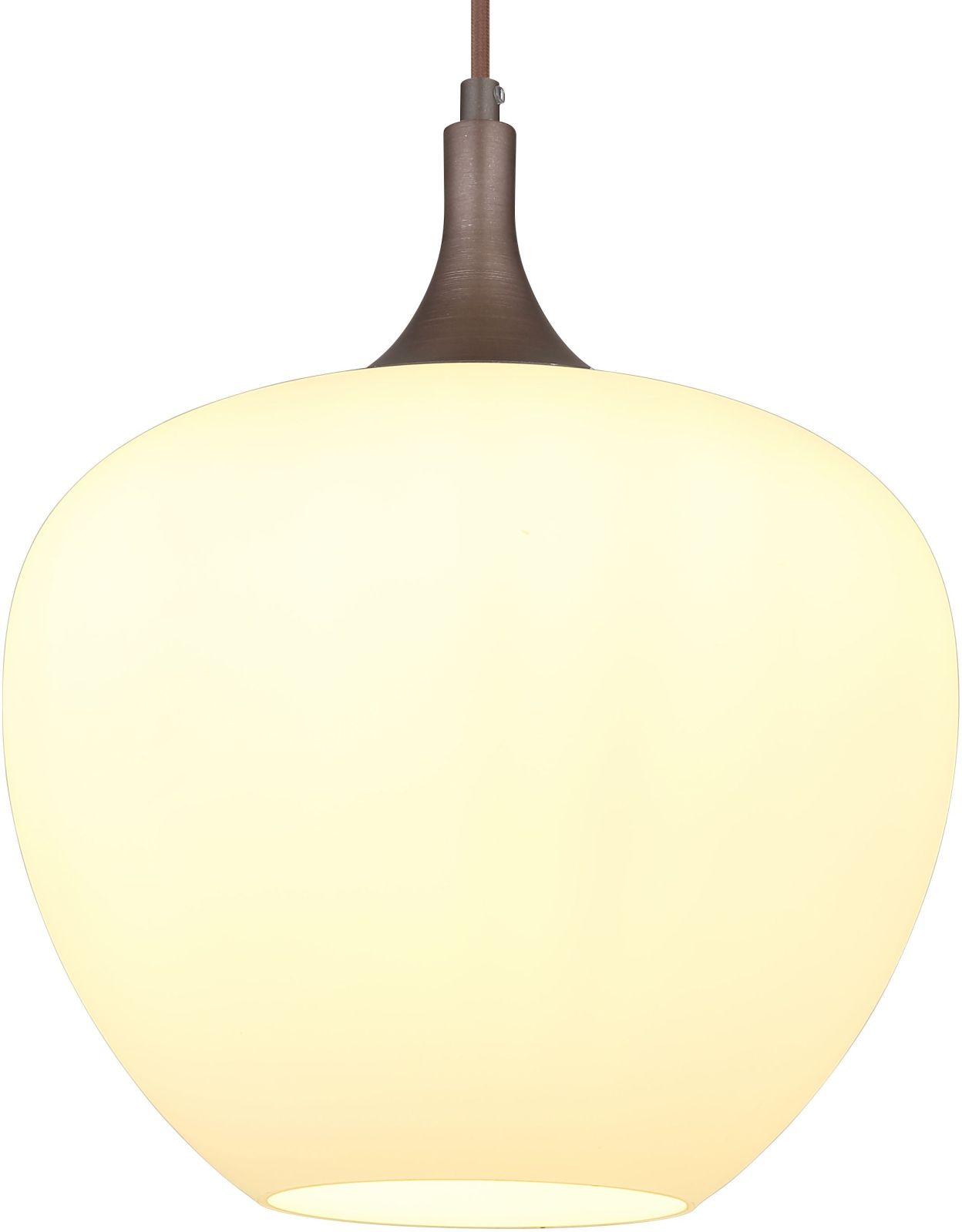 Hängeleuchte - kaffeefarben-opal - Ø 29 cm