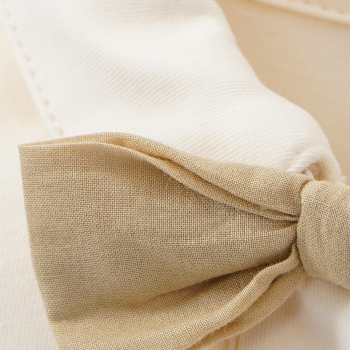 Topomini Baby Body mit Musselinhose im Set dunkelblau / cremeweiss / beige