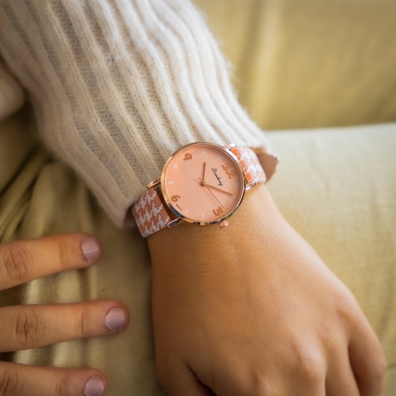 Montre Femme CHTIME bracelet Cuir Rose