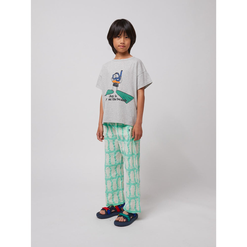 Køb Bobo Choses Heather Grey A Day At The Strand T-Shirt