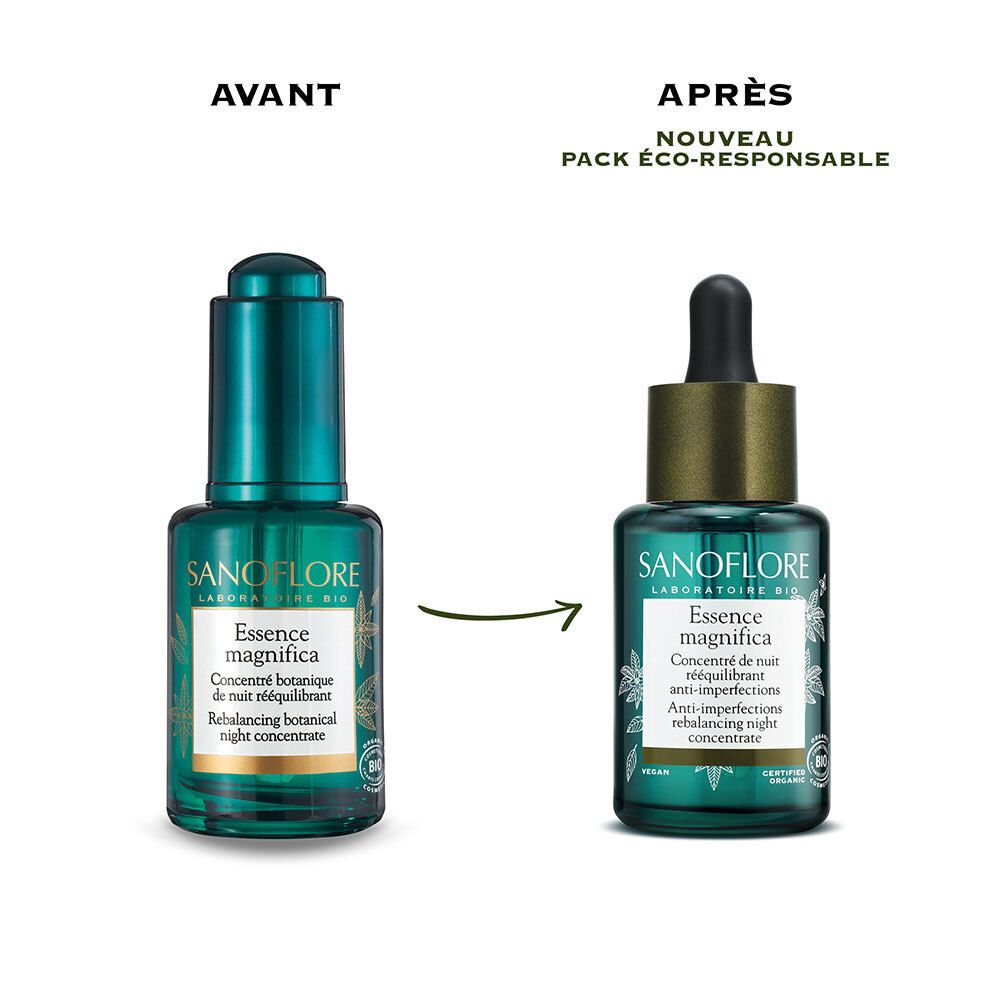 Sanoflore Essence Magnifica Ausgleichende Pflanzliche Nachtpflegekonzentrat