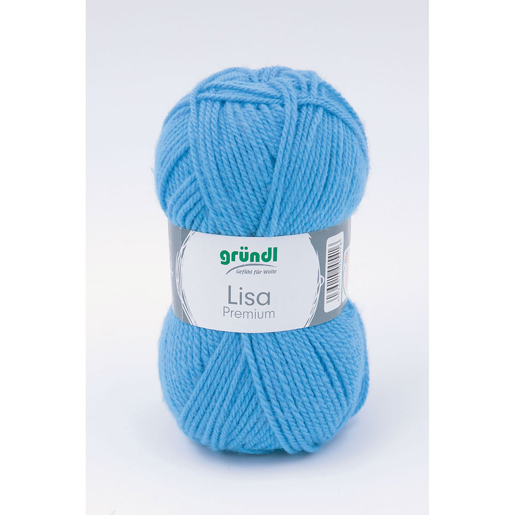 Pelote de laine LISA PREMIUM bleu 50g