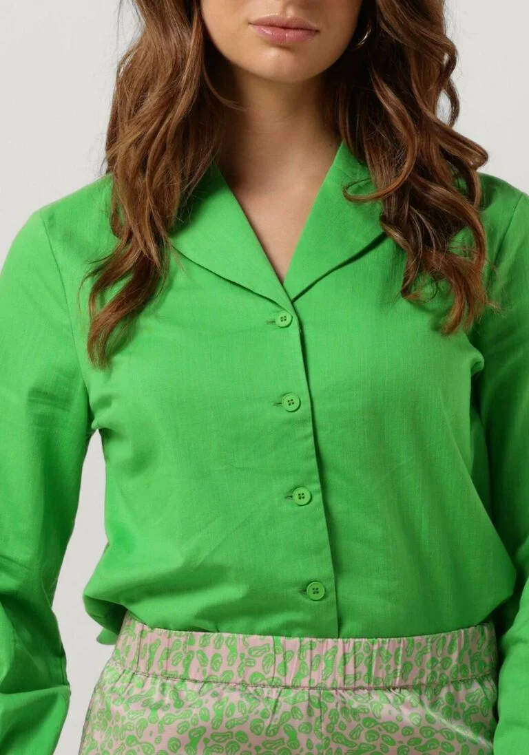 MODSTR\u00D6M groene modstr&ouml;m blouse cydney shirt