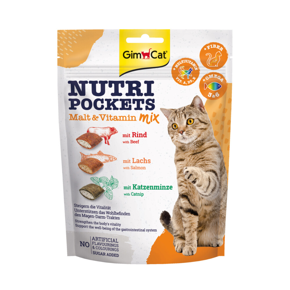 GimCat Nutri Pockets Multi-Vitamin Mix150 gr