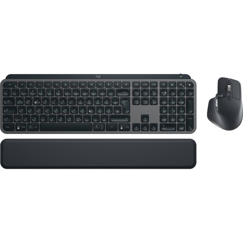 Logitech 920-010926 clavier Souris incluse Bureau RF sans fil + Bluetooth QWERTZ Allemand Graphite