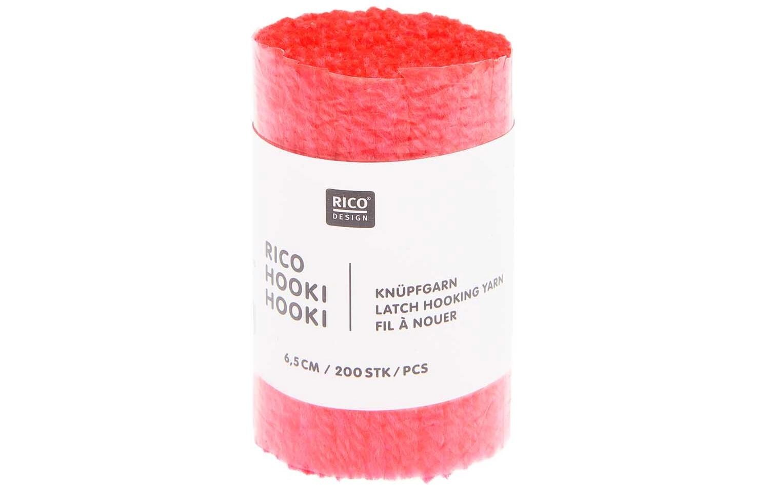 Hooki Knüpfgarn NeonpinkKnüpfwolle, Knüpffaden in verschiedenen Längen und Farben