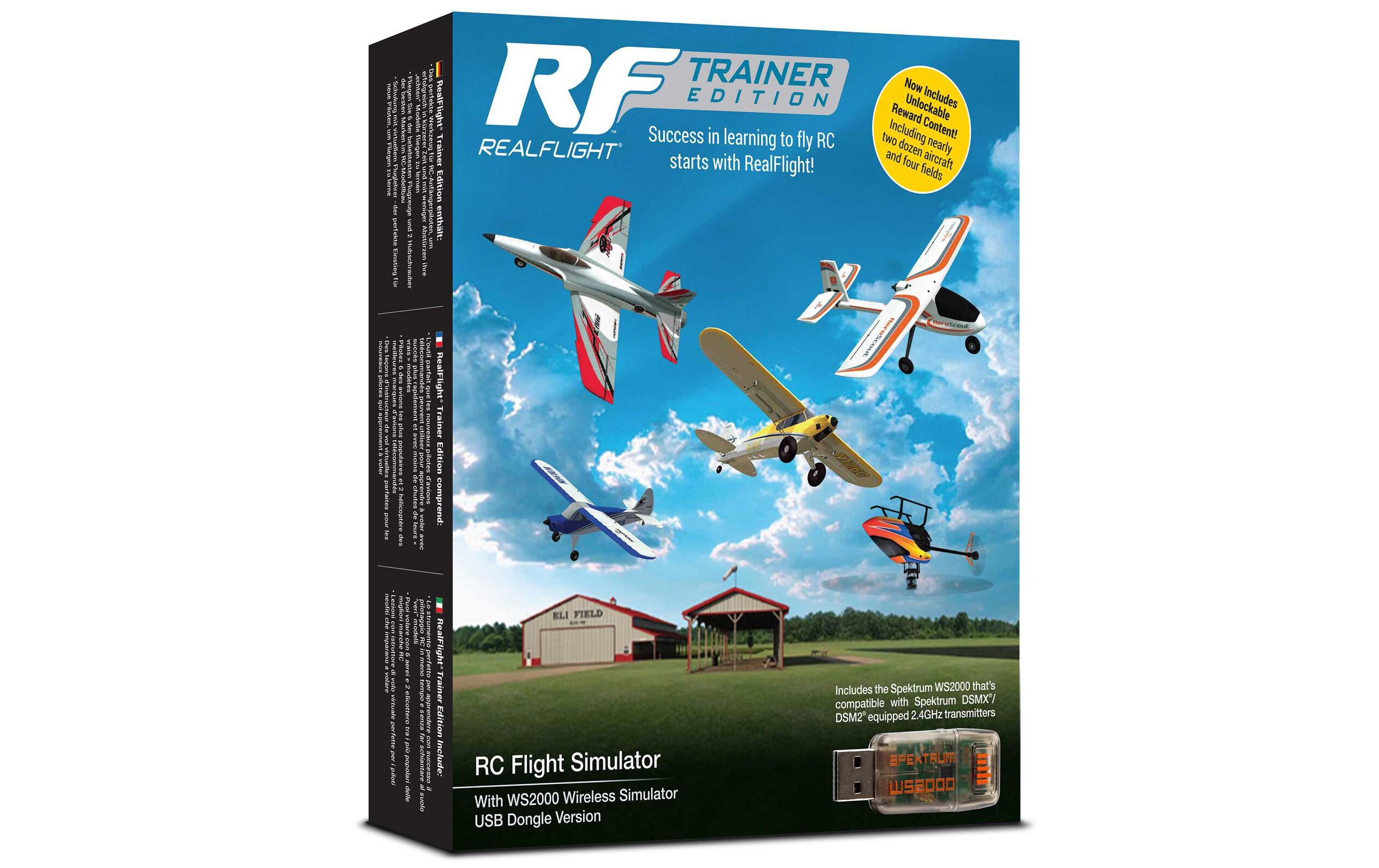 RC-Flugsimulator Trainer Edition mit WS2000 DongleModellflugsimulator inklusive Spektrum DSMX USB-Dongle
