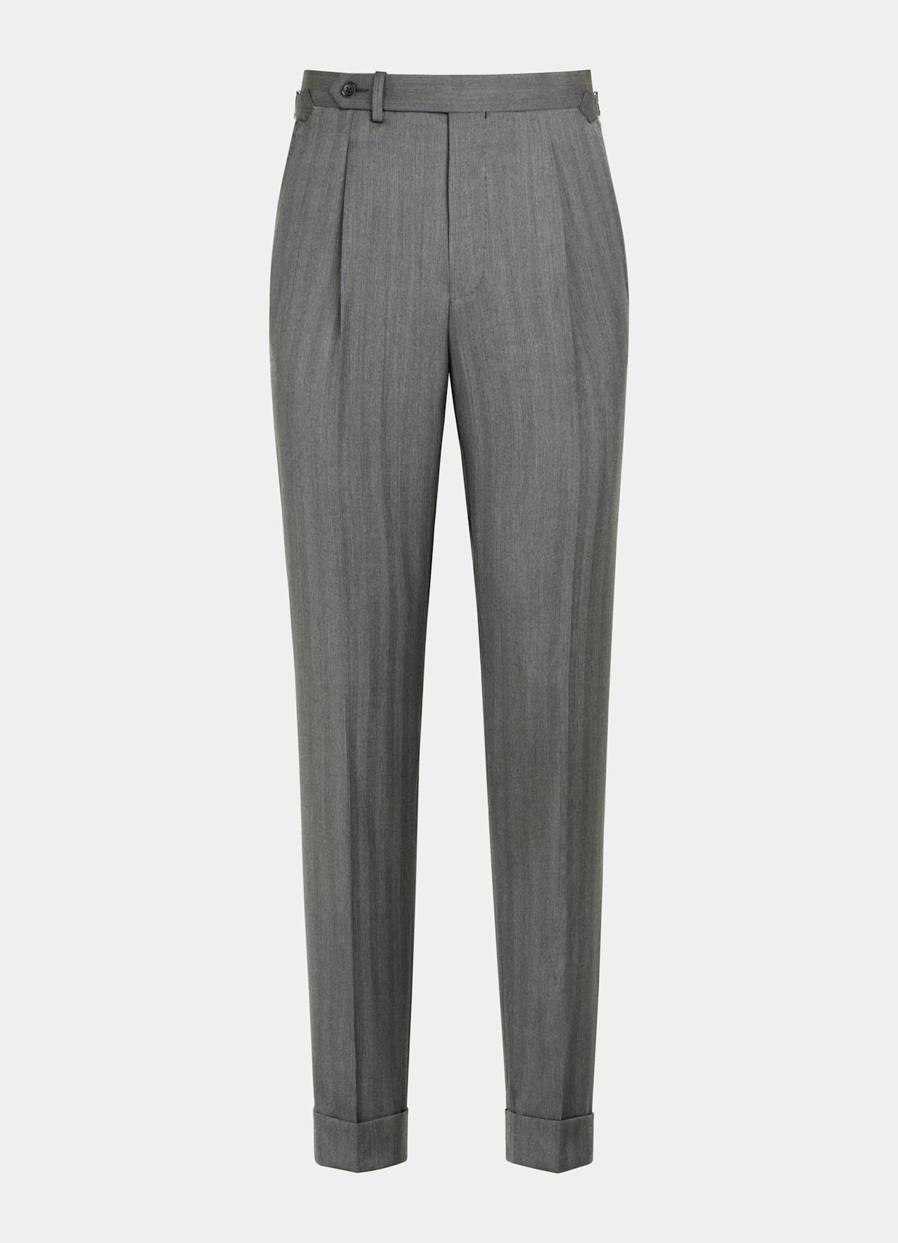 Costume Havana coupe Tailored gris moyen à chevrons