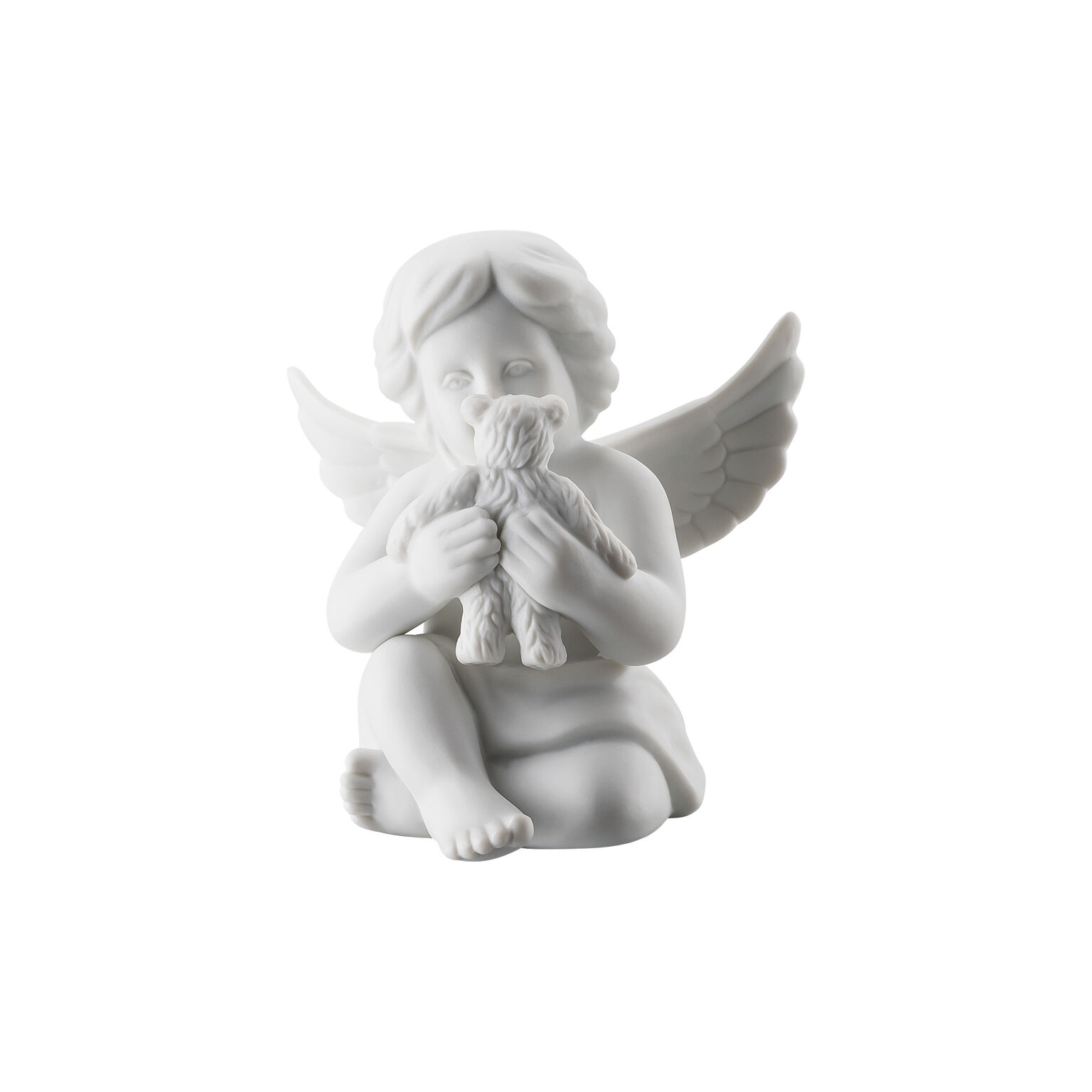 Angels Weiss matt Engel mit Teddybär