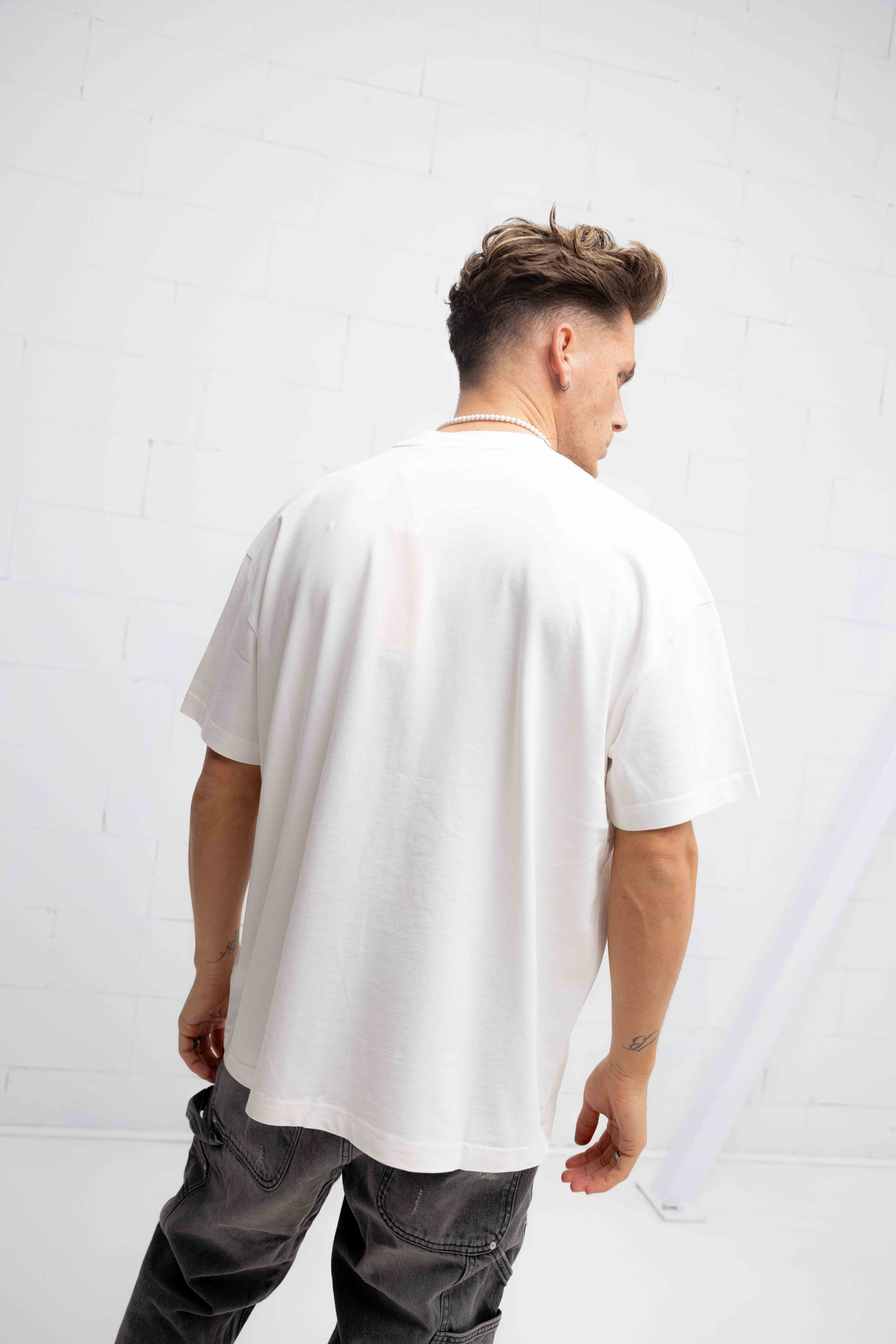 Fearless Blood Logo T-Shirt Heren Wit
