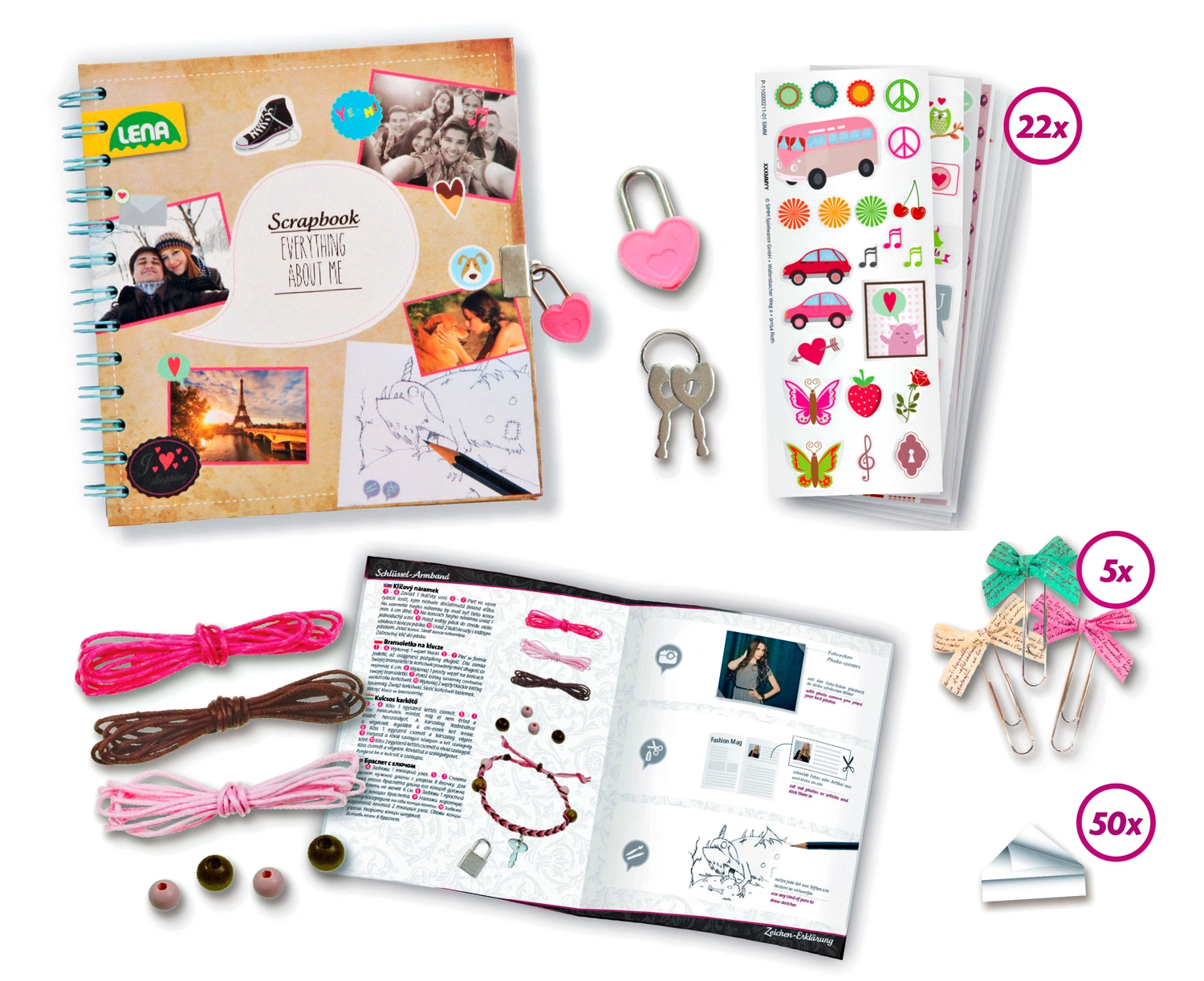 Scrapbook mit 20 Themen groß