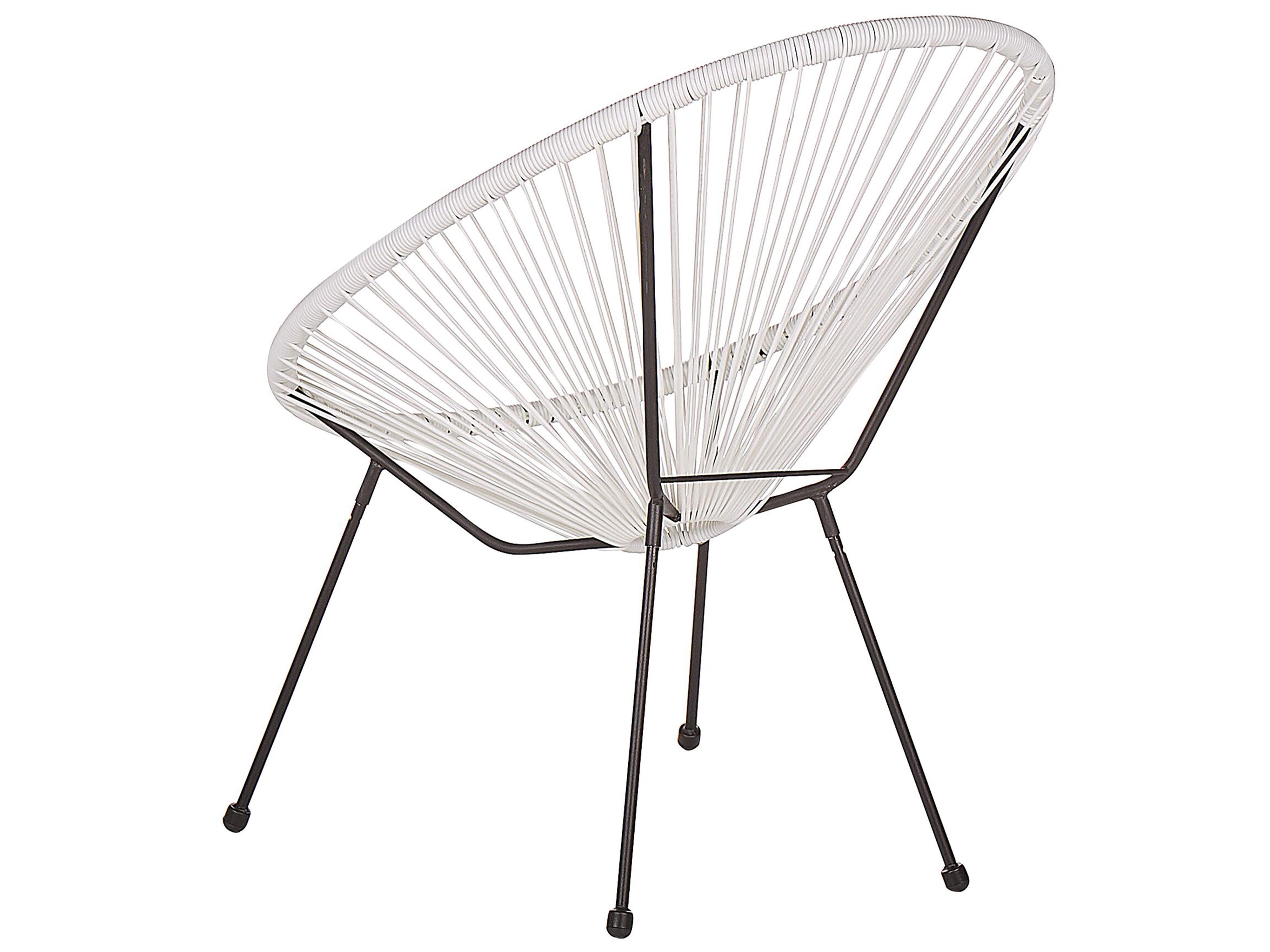 Bistroset ACAPULCO II PE rotan Wit