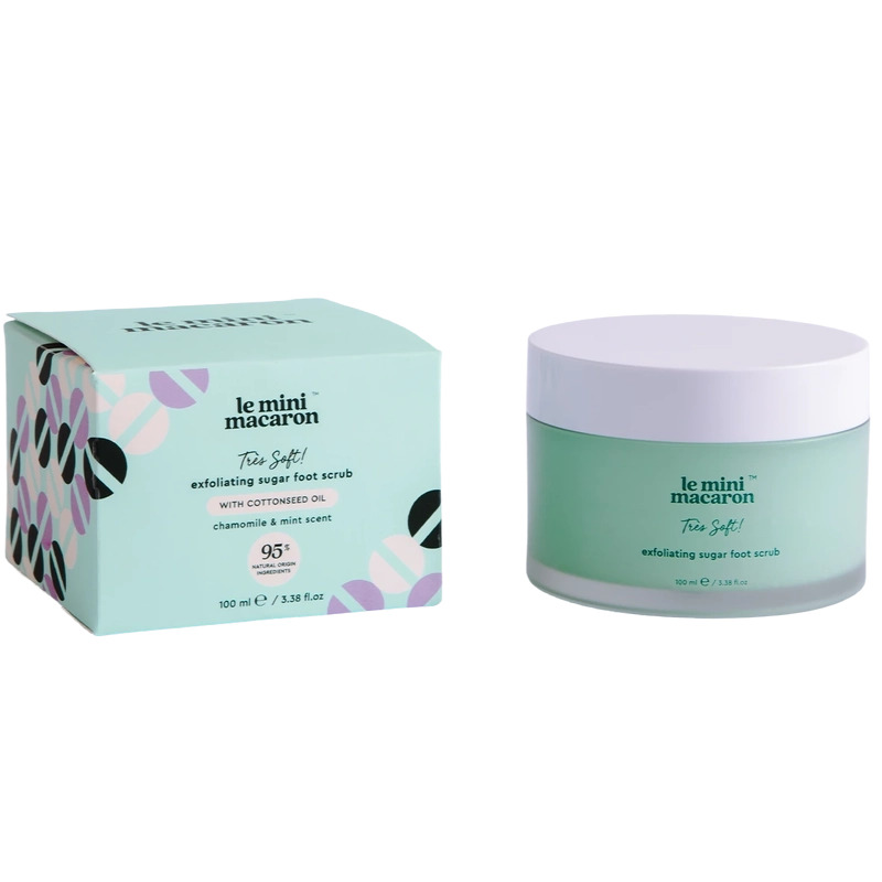 Le Mini Macaron Très Soft Exfoliating Sugar Foot Scrub 100 ml