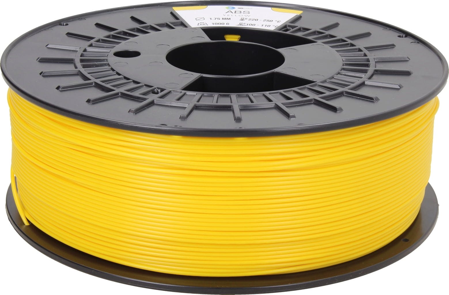3DJAKE  ABS Gelb, 1,75 mm / 1000 g    ABS Filament für industrielle Anwendungen in Gelb