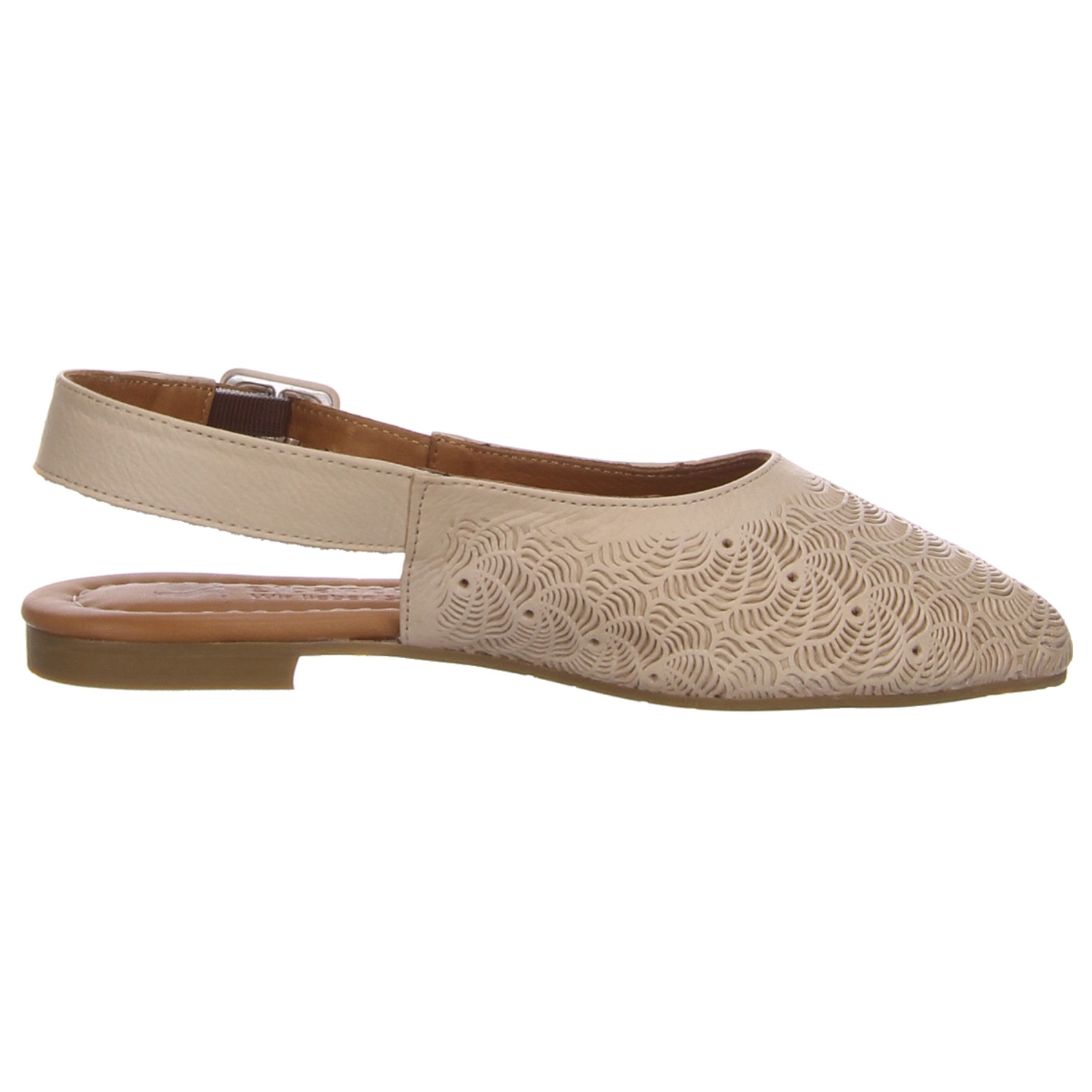elbandi Slingpumps beige weiss/weiss kombi