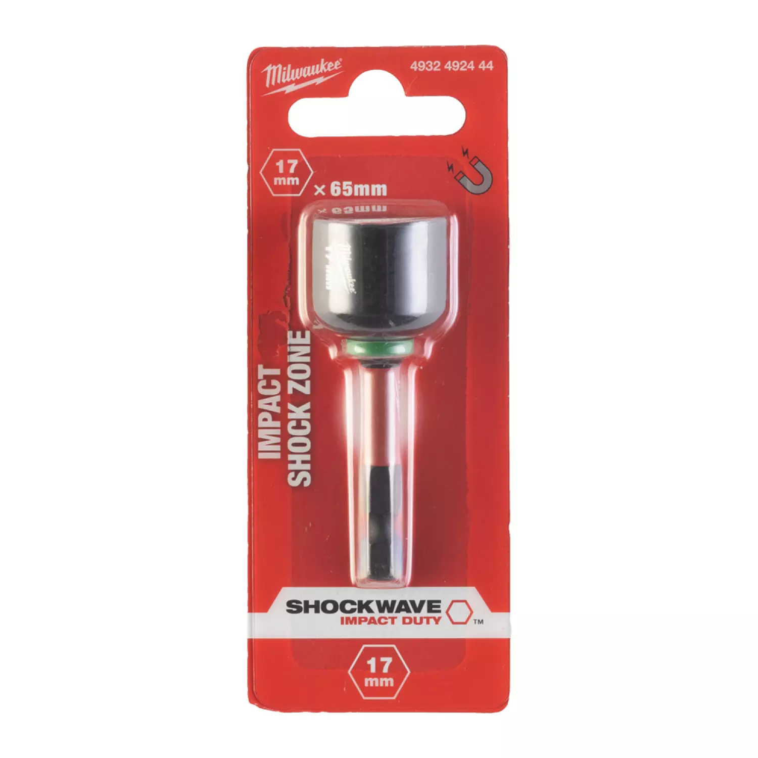 Milwaukee 4932352444 Shockwave Dopbit - Magnetisch - 17 x 65mm